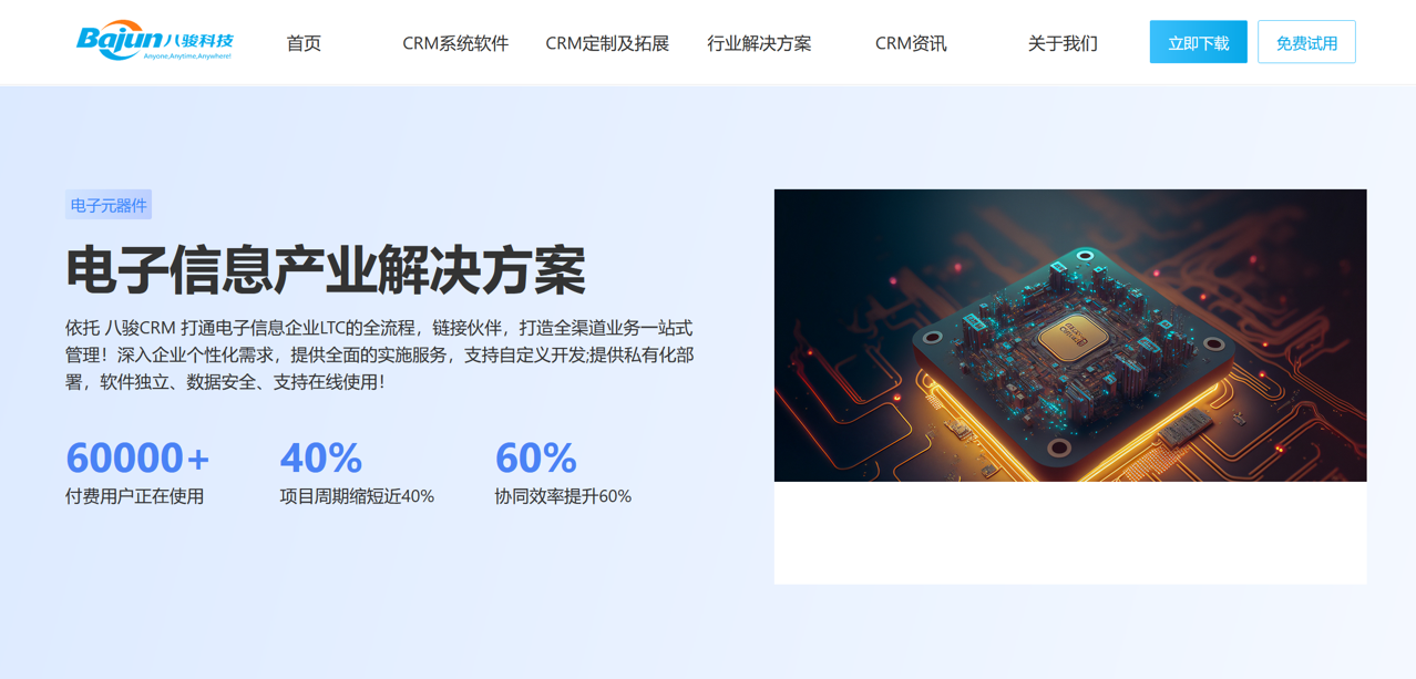 電子半導體CRM方案