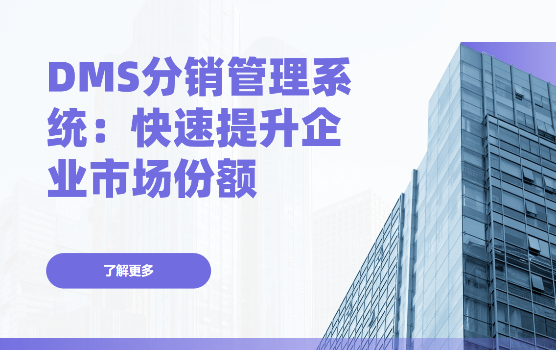 DMS分銷管理系統，快速提升企業市場份額